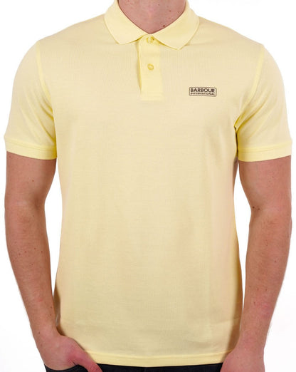 Barbour International Essential Polo Yellow