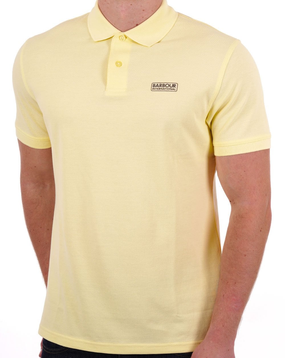 Barbour International Essential Polo Yellow