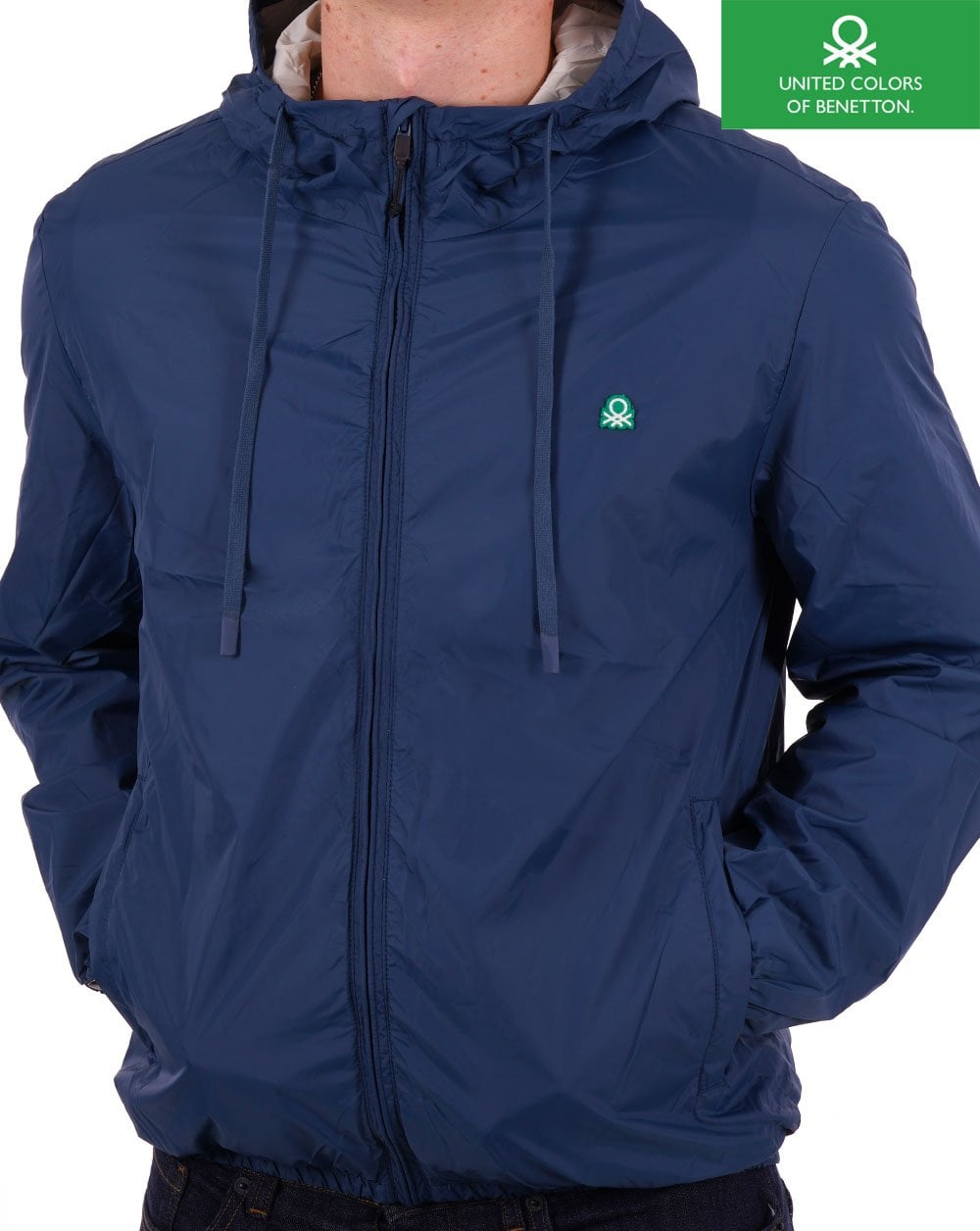 Benetton Rain Defender Jacket Navy
