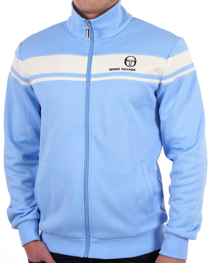 Sergio Tacchini Masters Track Top Sky Blue/Gardenia