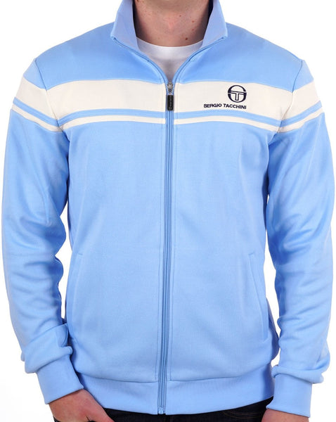 Sergio Tacchini Masters Track Top Sky Blue/Gardenia