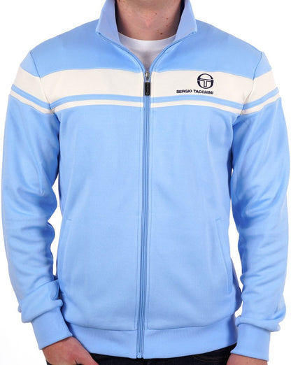 Sergio Tacchini Masters Track Top Sky Blue/Gardenia