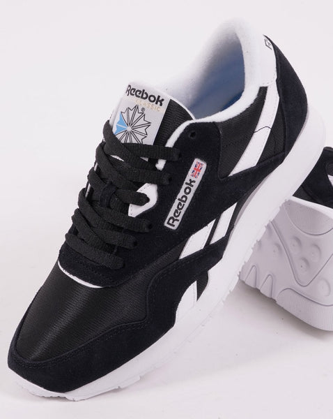 Reebok Classic Nylon Trainers Black/black/white