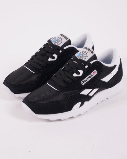 Reebok Classic Nylon Trainers Black/black/white