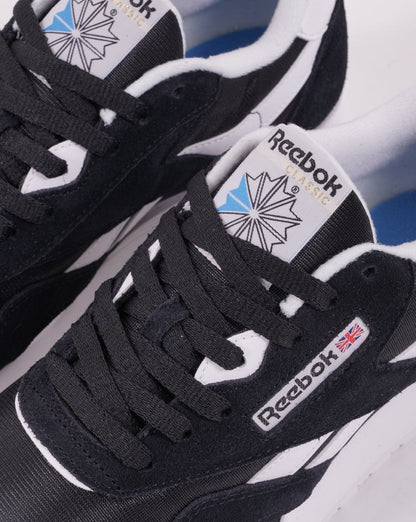 Reebok Classic Nylon Trainers Black/black/white