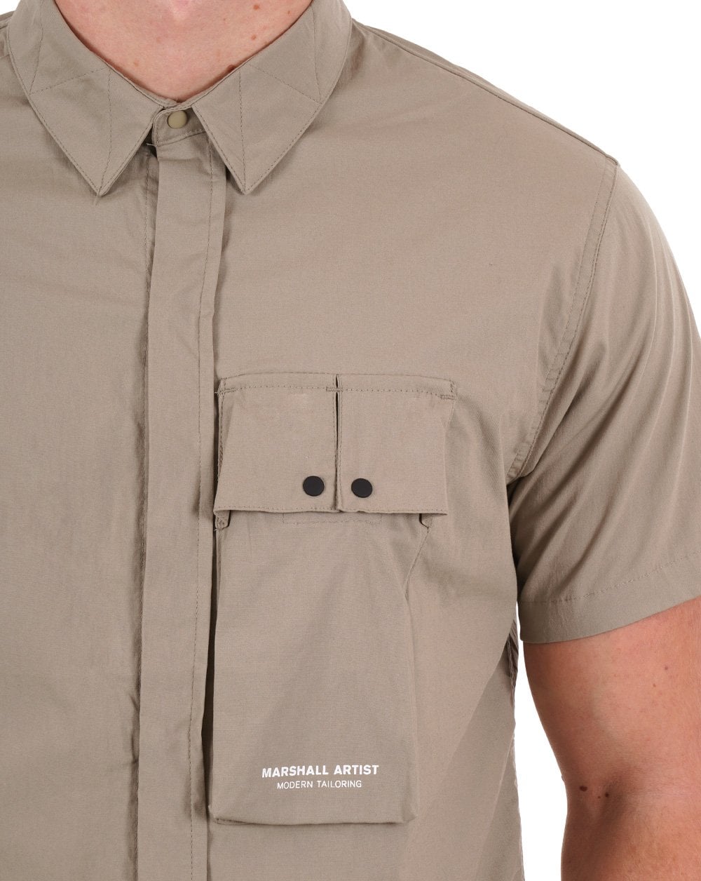 Marshall Artist Gaberdine SS Shirt Clay