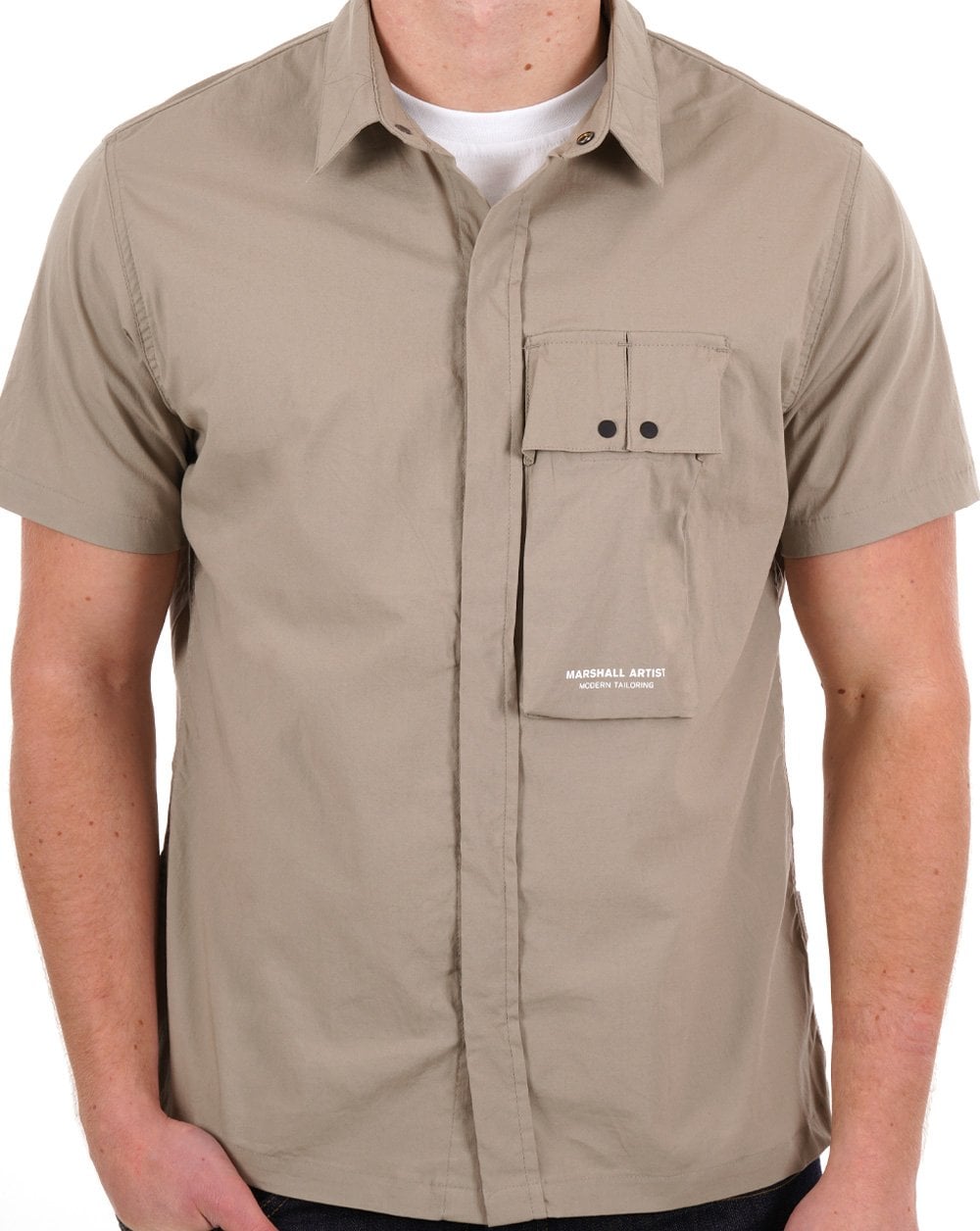 Marshall Artist Gaberdine SS Shirt Clay
