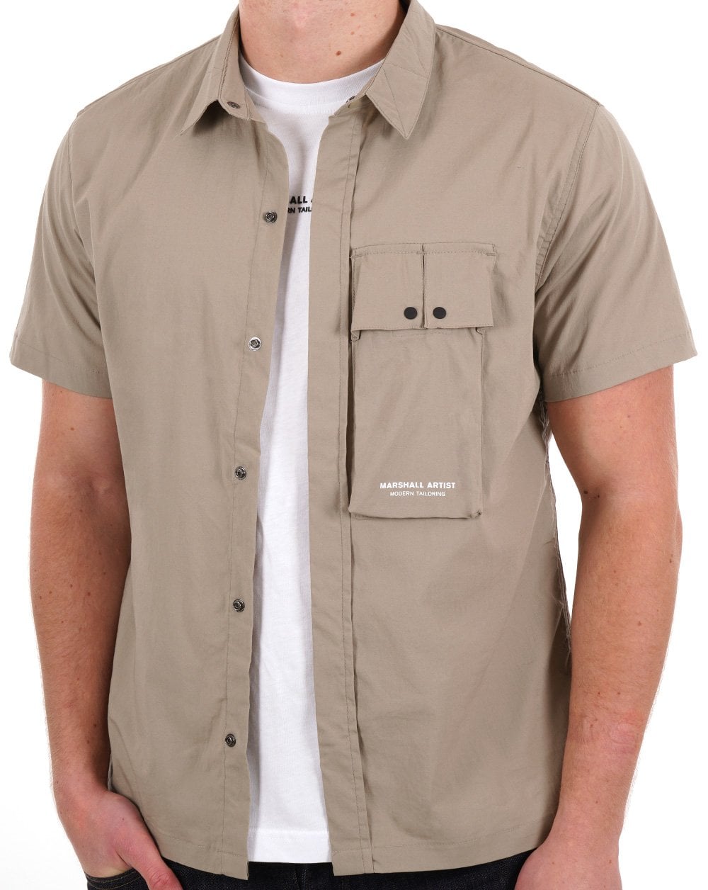 Marshall Artist Gaberdine SS Shirt Clay