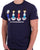 Roses Table Football T-shirt Navy
