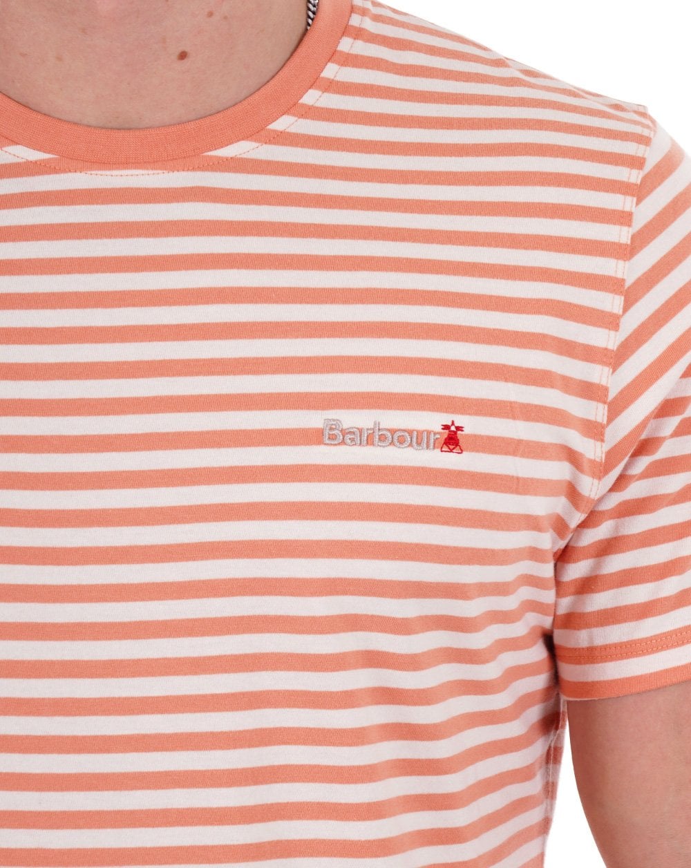 Barbour Bilting Stripe T-shirt Orange