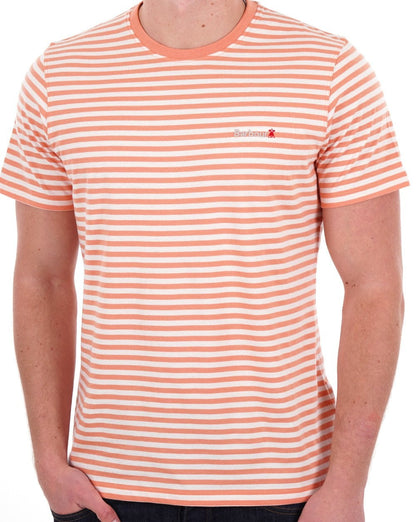 Barbour Bilting Stripe T-shirt Orange