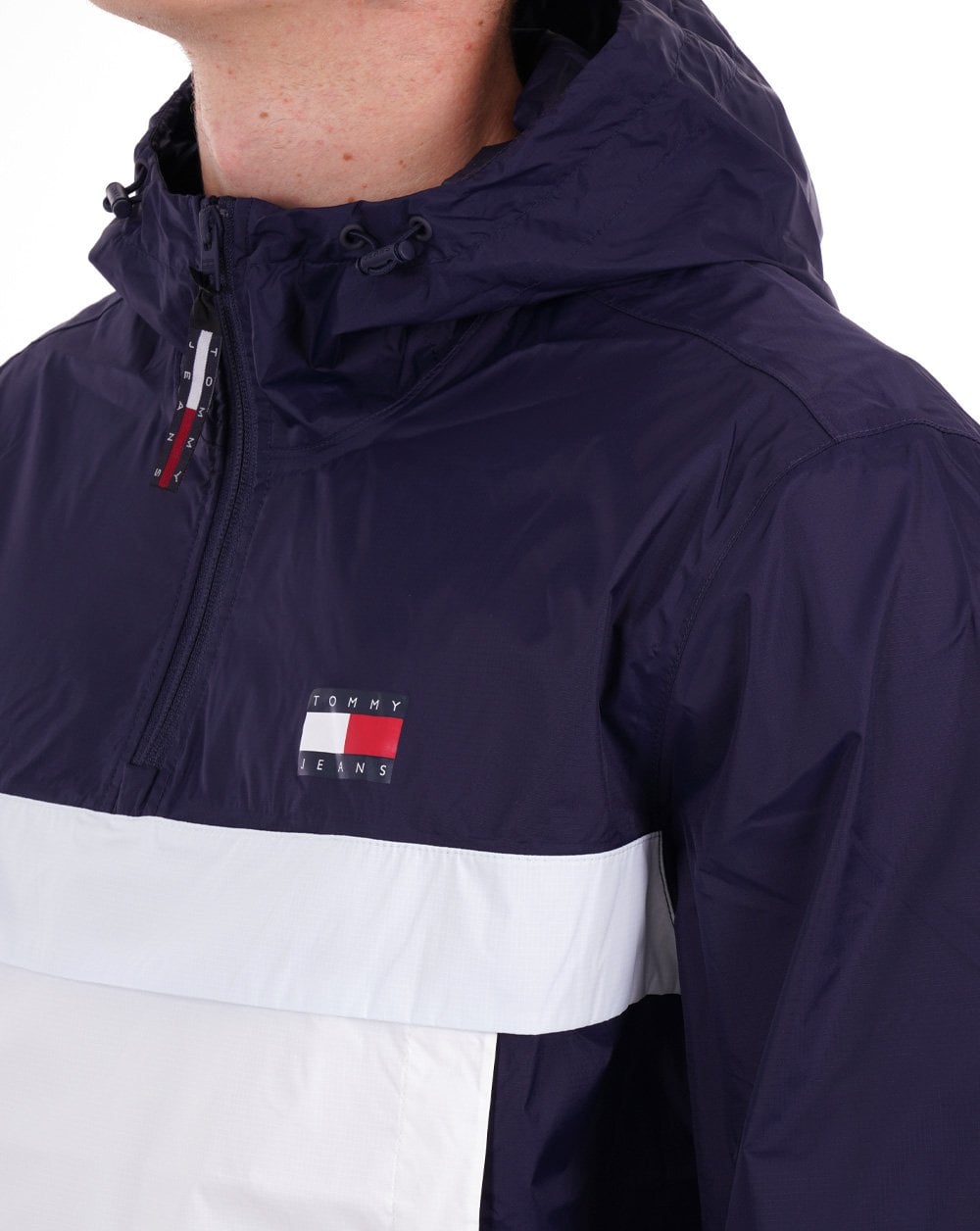 Tommy Jeans Packable Chicago Windbreaker Navy