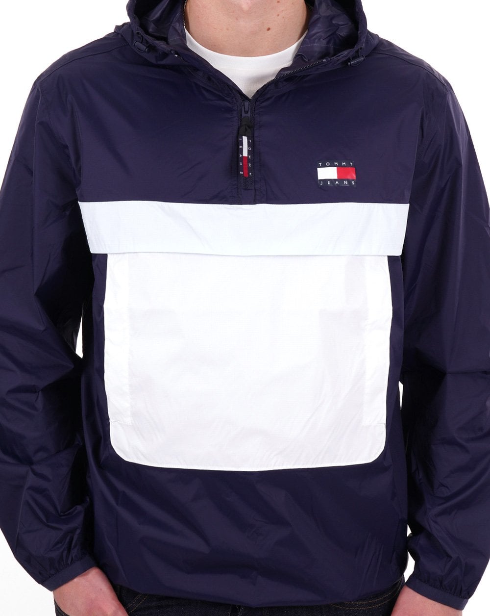 Tommy Jeans Packable Chicago Windbreaker Navy