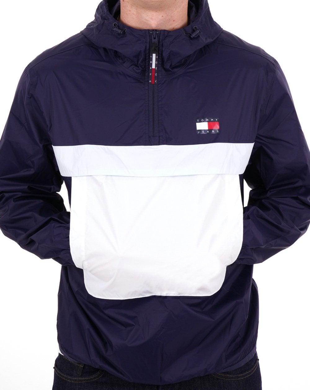 Tommy Jeans Packable Chicago Windbreaker Navy