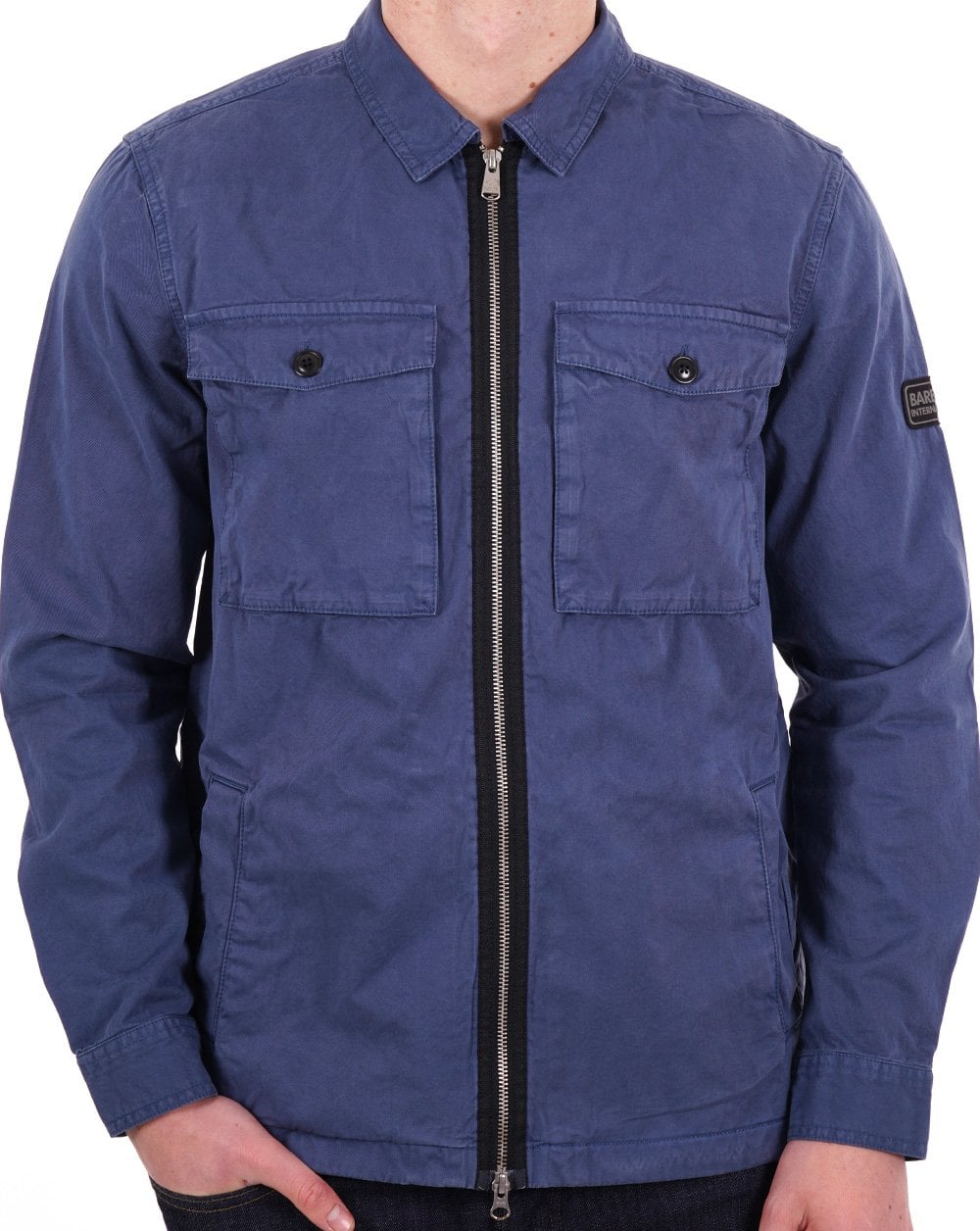 Barbour International Cloud Overshirt Dark Denim