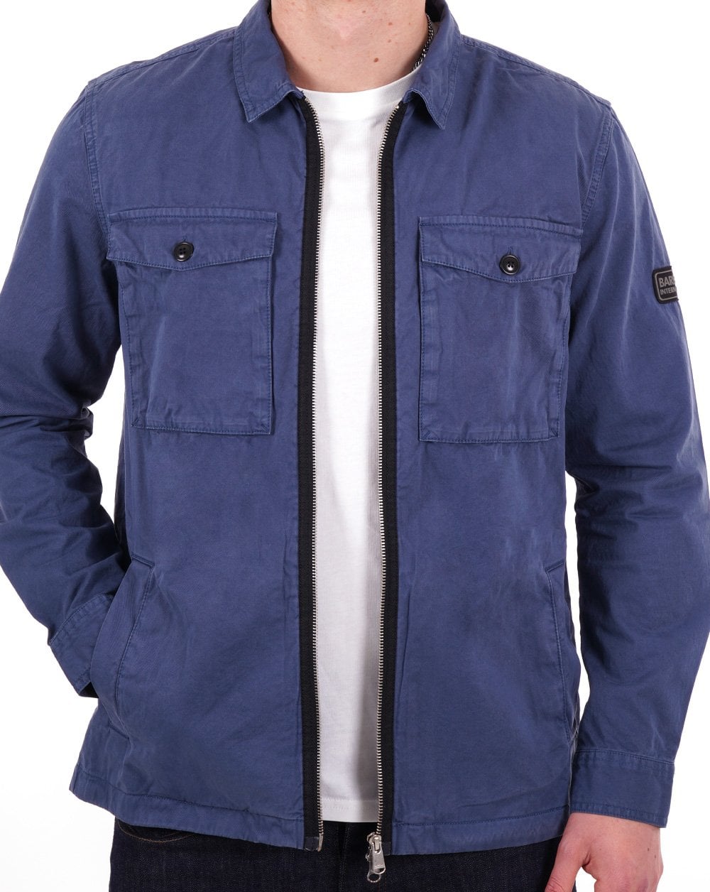 Barbour International Cloud Overshirt Dark Denim