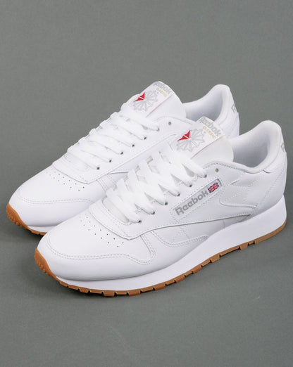 Reebok Classic Leather Trainers White/Gum