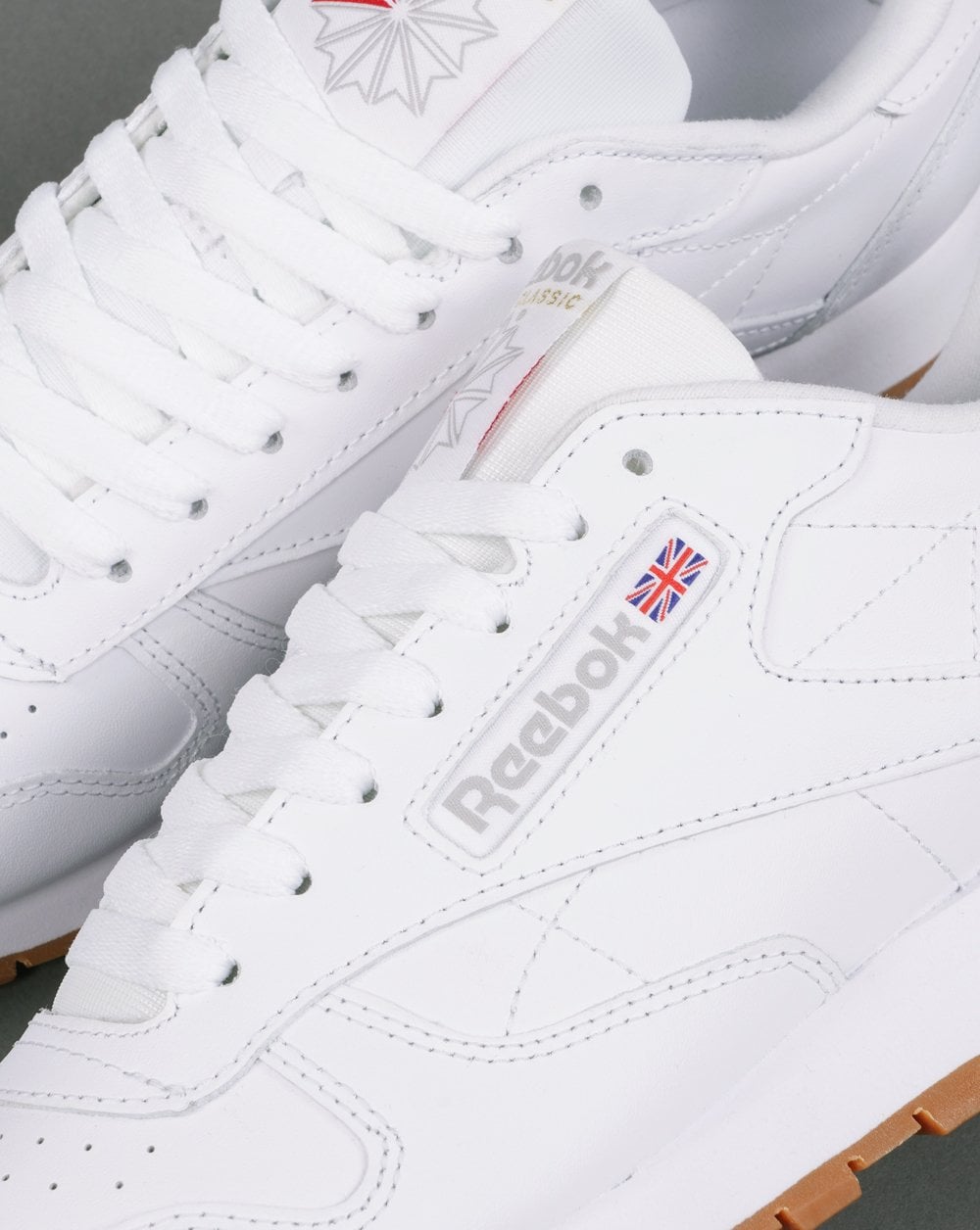 Reebok Classic Leather Trainers White/Gum