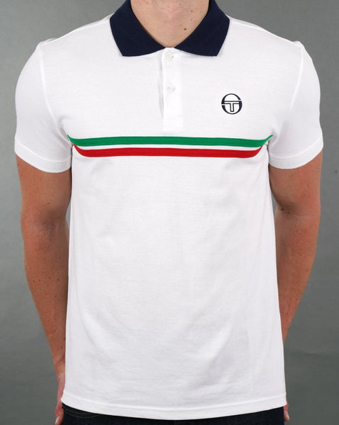 Sergio Tacchini Supermac Polo Shirt White/Italia