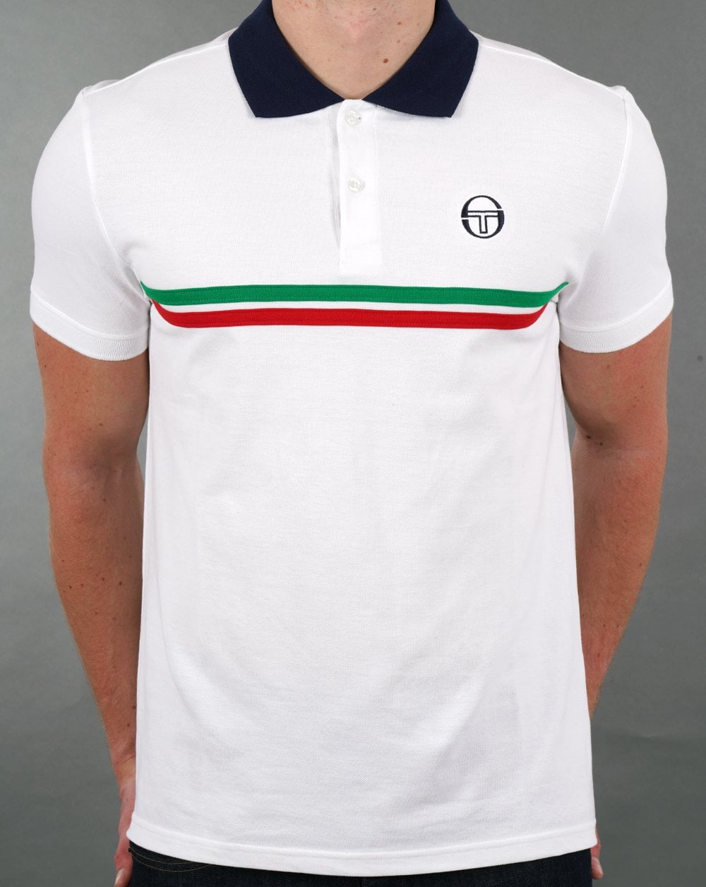 Sergio Tacchini Supermac Polo Shirt White/Italia