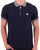 Pretty Green Orion Stripe Collar Polo Navy