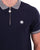 Pretty Green Orion Stripe Collar Polo Navy