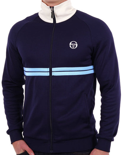 Sergio Tacchini Dallas Track Top Navy Sky Gardenia