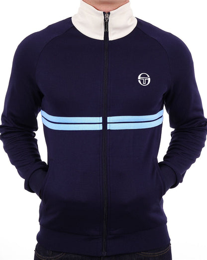 Sergio Tacchini Dallas Track Top Navy Sky Gardenia