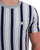 Pretty Green Capella Stripe T-shirt Light Blue