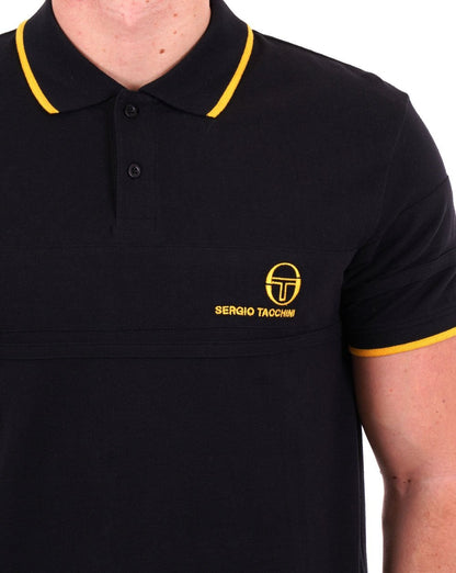 Sergio Tacchini YL Polo Shirt Black/Gold