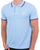 Sergio Tacchini Tipped Polo Shirt Sky Blue/Claret