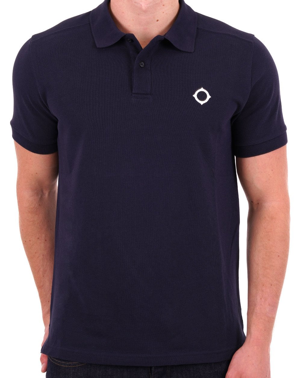 Ma.strum Pique Polo Navy