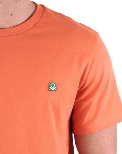 Benetton Small Logo T-shirt Orange