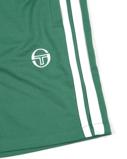 Sergio Tacchini Striped Casual Shorts Green/White