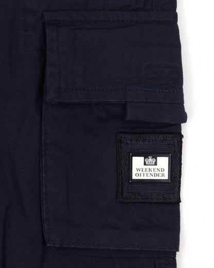 Weekend Offender Cargo Shorts Navy
