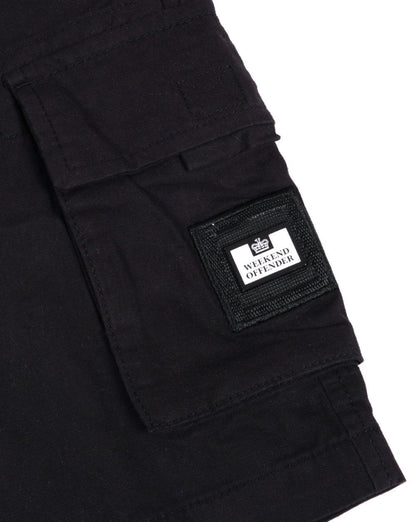 Weekend Offender Cargo Short Black