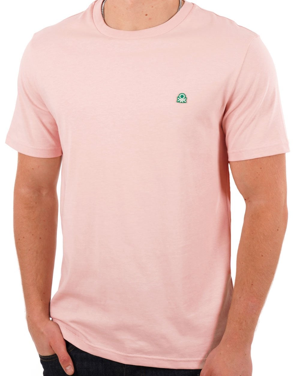 Benetton Small Logo T-shirt Pink