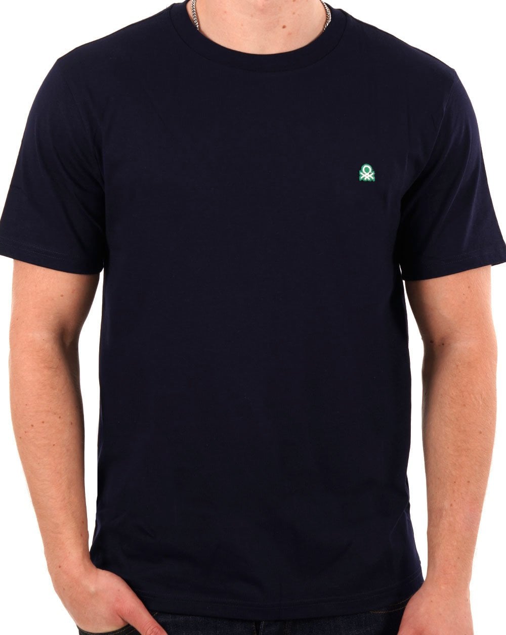Benetton Small Logo T-shirt Navy