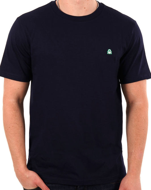 Benetton Small Logo T-shirt Navy