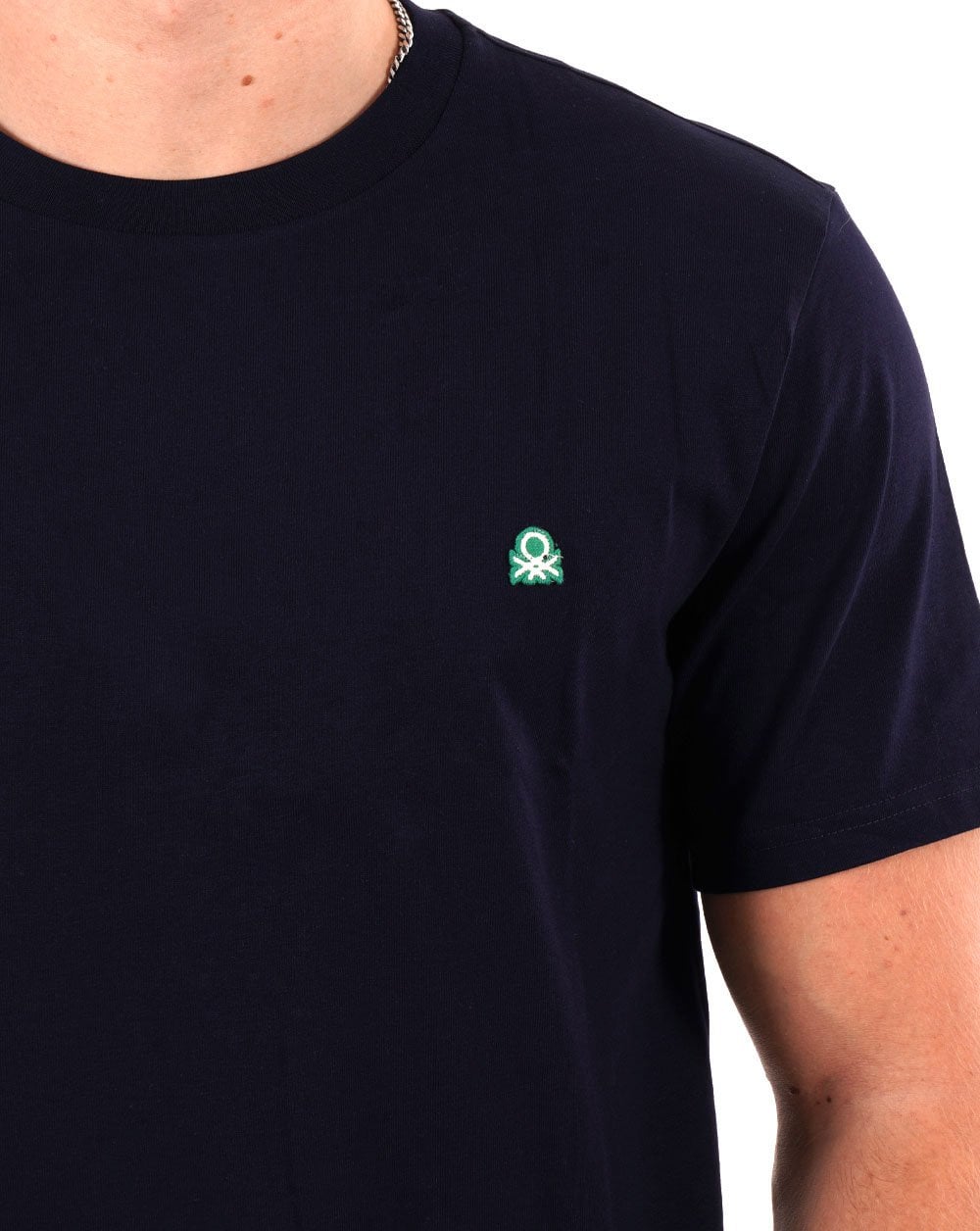 Benetton Small Logo T-shirt Navy