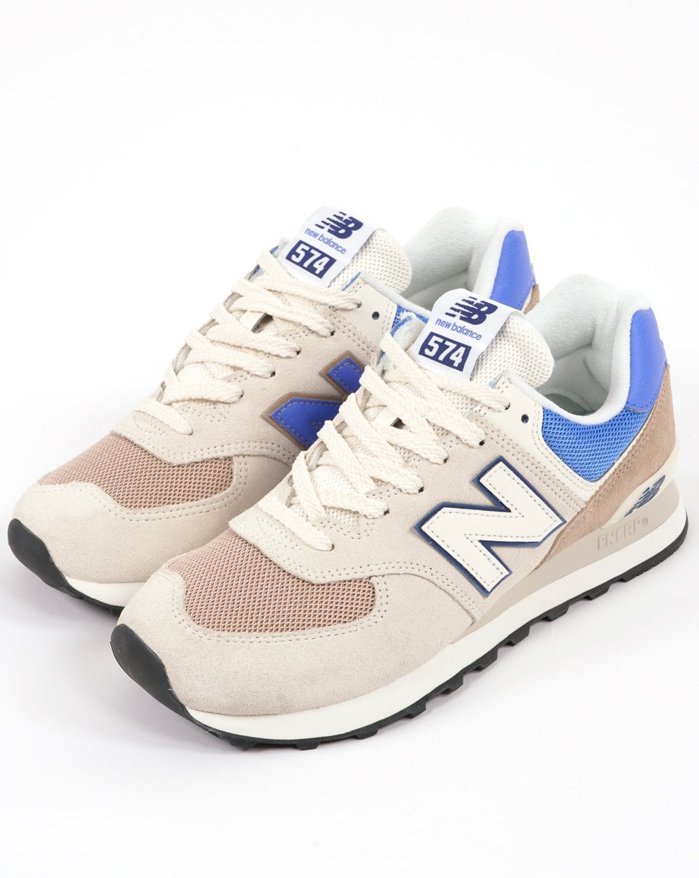 New Balance 574 Trainer Off White/Light Blue