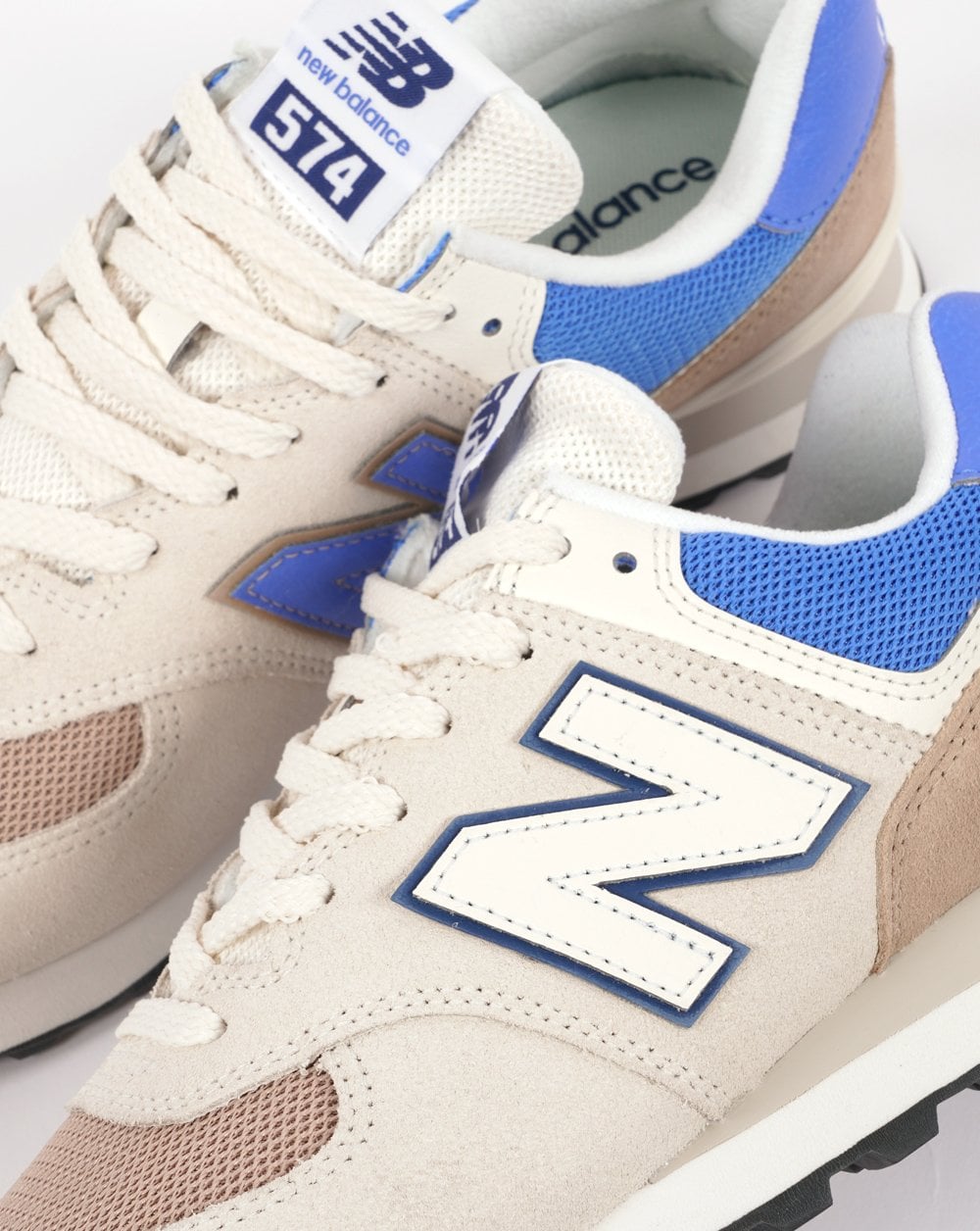 New Balance 574 Trainer Off White/Light Blue