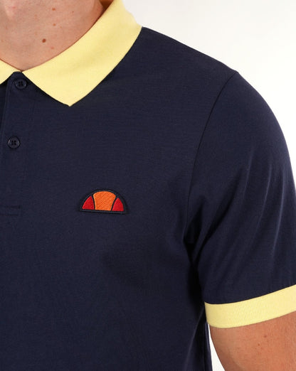 Ellesse Lessepsia Polo Shirt Navy/Yellow