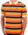Fila Vintage Striped Polo Orange/Navy