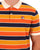 Fila Vintage Striped Polo Orange/Navy