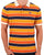 Fila Vintage Striped Polo Orange/Navy