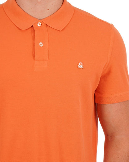 Benetton Polo Shirt Orange