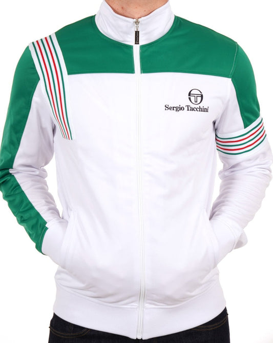 Sergio Tacchini Sergio Tacchini Wilander Track Top White/Green