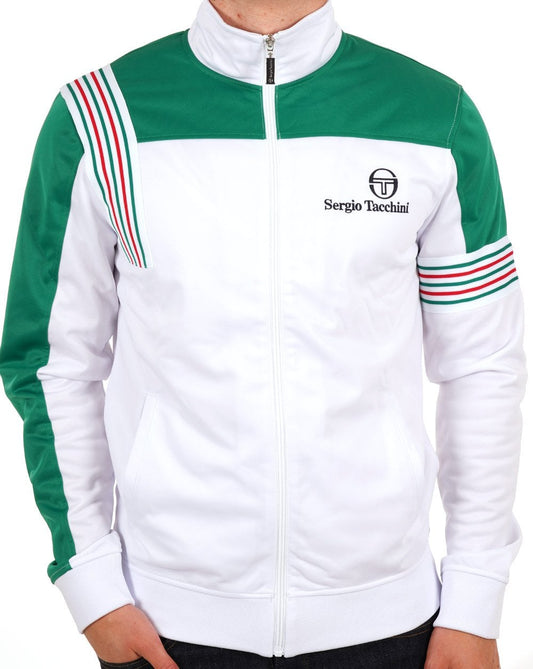 Sergio Tacchini Sergio Tacchini Wilander Track Top White/Green