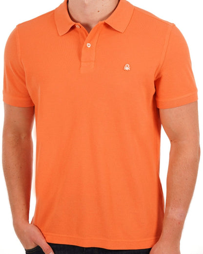 Benetton Polo Shirt Orange